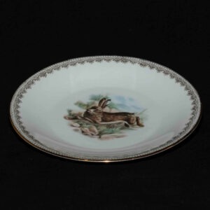 Assiettes vintage dépareillées – Motifs animaliers