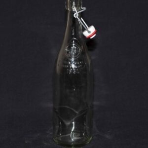 Bouteille en verre avec fermoir dépareillée