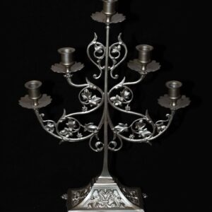 Chandelier 5 branches – argenté