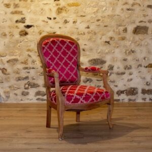 Fauteuil Voltaire rouge