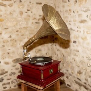 Gramophone vintage décoratif