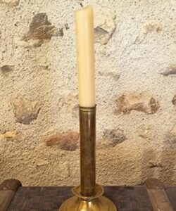 Bougeoir doré simple